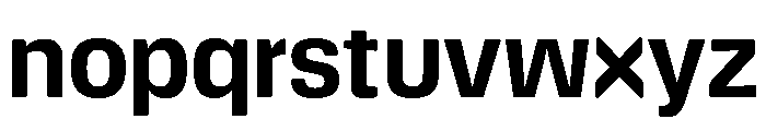 DeBox Bold Tall Font LOWERCASE