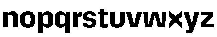 DeBox Bold Font LOWERCASE