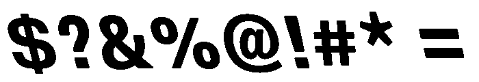 DeBox Condensed Bd Sla Short Font OTHER CHARS