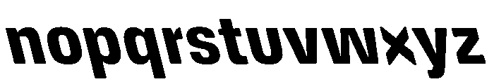 DeBox Condensed Bd Sla Short Font LOWERCASE