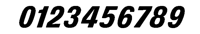 DeBox Condensed Bold Ita Short Font OTHER CHARS