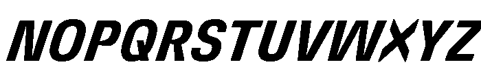 DeBox Condensed Bold Ita Short Font UPPERCASE