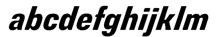DeBox Condensed Bold Ita Short FONT