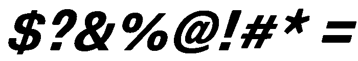 DeBox Condensed Bold Ita Tall Font OTHER CHARS