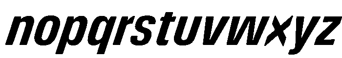 DeBox Condensed Bold Ita Tall Font LOWERCASE