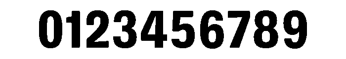 DeBox Condensed Bold Short Font OTHER CHARS