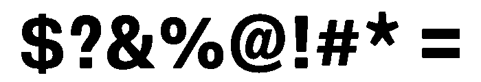 DeBox Condensed Bold Short Font OTHER CHARS