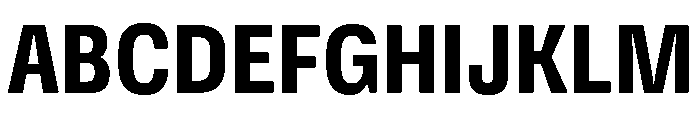 DeBox Condensed Bold Short Font UPPERCASE