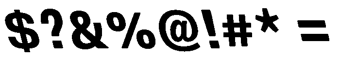DeBox Condensed Bold Slant Tall Font OTHER CHARS