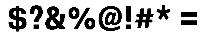 DeBox Condensed Bold Tall Font OTHER CHARS