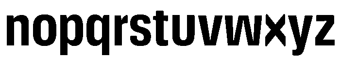 DeBox Condensed Bold Tall Font LOWERCASE