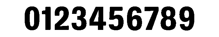DeBox Condensed Bold Font OTHER CHARS