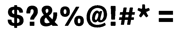 DeBox Condensed Bold Font OTHER CHARS