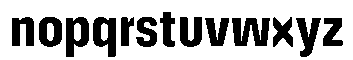DeBox Condensed Bold Font LOWERCASE