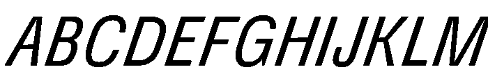 DeBox Condensed Italic Short Font UPPERCASE