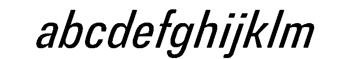 DeBox Condensed Italic Short FONT