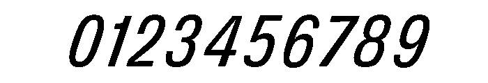 DeBox Condensed Italic Tall Font OTHER CHARS
