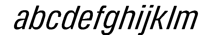DeBox Condensed Italic Tall FONT