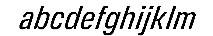 DeBox Condensed Italic FONT