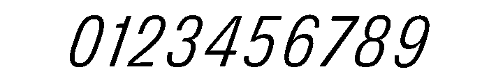 DeBox Condensed Light Ita Short Font OTHER CHARS