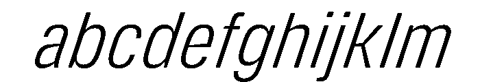 DeBox Condensed Light Ita Tall FONT
