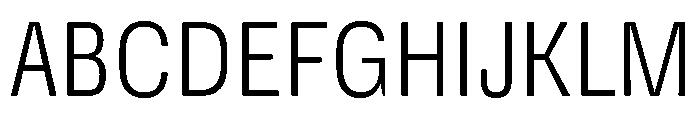 DeBox Condensed Light Short Font UPPERCASE