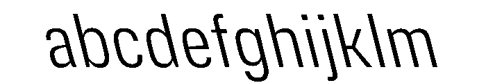 DeBox Condensed Light Slanted FONT