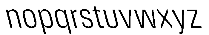 DeBox Condensed Lt Sla Tall Font LOWERCASE