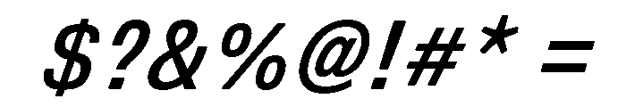 DeBox Condensed Med Ita Short Font OTHER CHARS