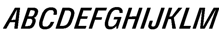 DeBox Condensed Med Ita Short Font UPPERCASE