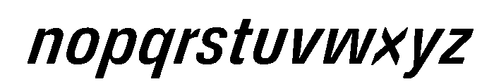 DeBox Condensed Med Ita Short Font LOWERCASE