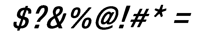 DeBox Condensed Med Ita Tall Font OTHER CHARS