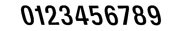 DeBox Condensed Med Slant Short Font OTHER CHARS