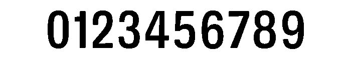 DeBox Condensed Medium Short Font OTHER CHARS
