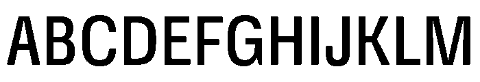 DeBox Condensed Medium Short Font UPPERCASE