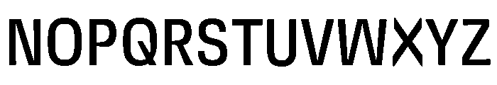 DeBox Condensed Medium Short Font UPPERCASE