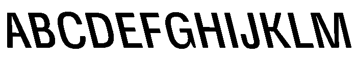 DeBox Condensed Medium Slanted Font UPPERCASE