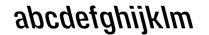 DeBox Condensed Medium Slanted FONT