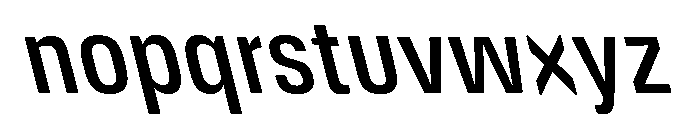 DeBox Condensed Medium Slanted Font LOWERCASE