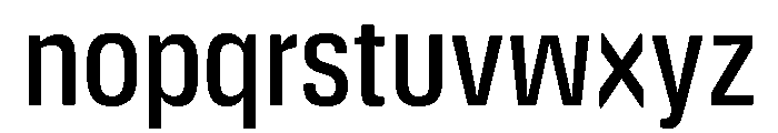 DeBox Condensed Medium Tall Font LOWERCASE