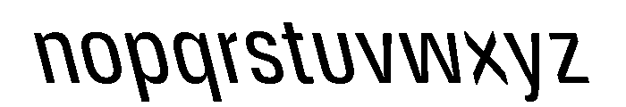 DeBox Condensed Slanted Font LOWERCASE