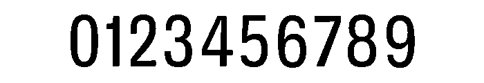 DeBox Condensed Tall Font OTHER CHARS