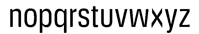 DeBox Condensed Tall Font LOWERCASE