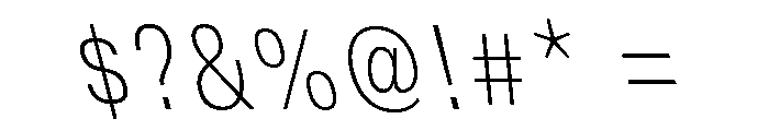 DeBox Condensed Th Sla Short Font OTHER CHARS