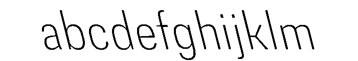 DeBox Condensed Th Sla Short FONT