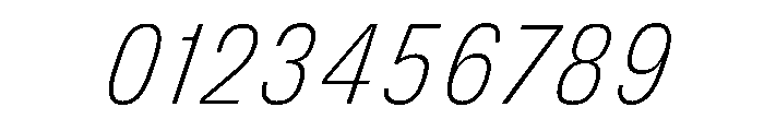 DeBox Condensed Thin Ita Tall Font OTHER CHARS
