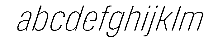 DeBox Condensed Thin Ita Tall FONT