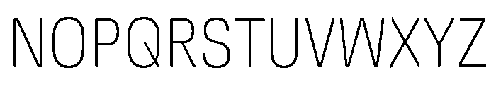 DeBox Condensed Thin Short Font UPPERCASE