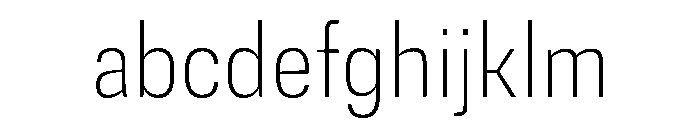 DeBox Condensed Thin Short FONT