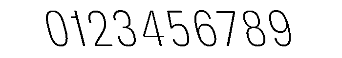 DeBox Condensed Thin Slant Tall Font OTHER CHARS